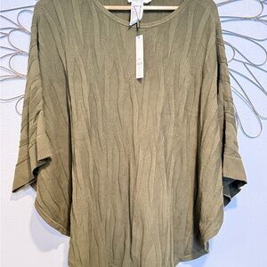 Chico's Sage Green Textured Tunic